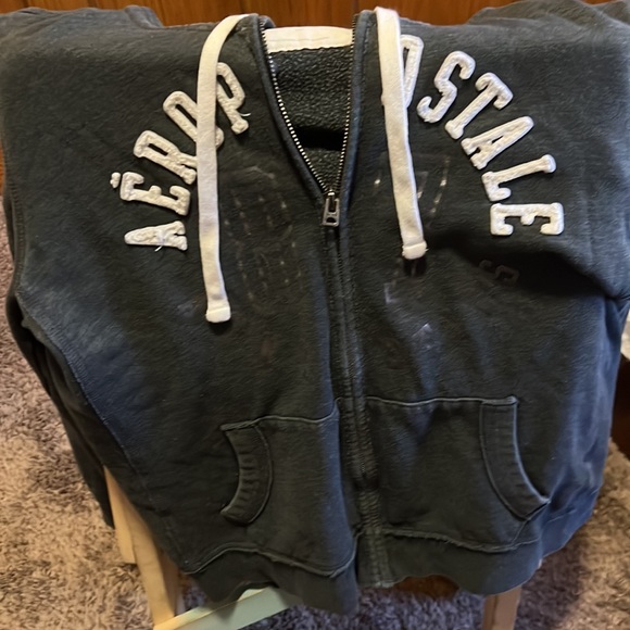 Aeropostal full zip up sweatshirt jacket size large - Picture 5 of 5
